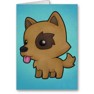 Cute Cartoon Puppy Card