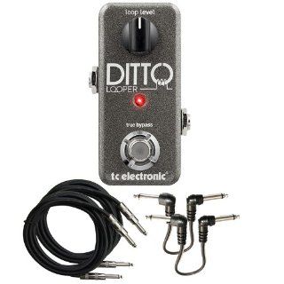 TC Electronic Ditto Looper Pedal with Cables Bundle Electronics
