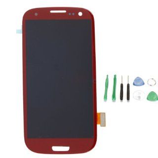 LCD Screen Display + Touch Digitizer for SamSung Galaxy S3 S III i747 i9300 Red Cell Phones & Accessories
