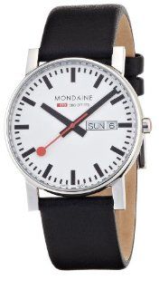 Mondaine Men's A667.30344.11SBB Evo Gents 38 Day Date Leather Band Watch at  Men's Watch store.