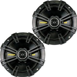 Kicker 40CS674 6 3/4" CS Series Coaxial Speakers   Pair (Black)  Vehicle Speakers 