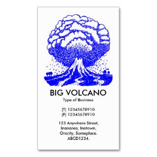 Big Volcano   Blue Business Card Template