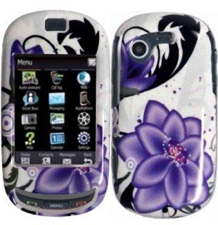 Violet Lily Hard Case Cover for Samsung Gravity T T669 Cell Phones & Accessories