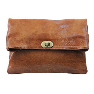 foldo cross body handmade leather handbag by ismad london