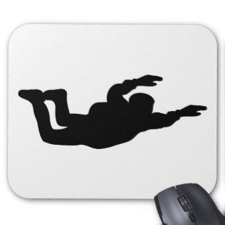 skydiving skydiver icon mouse pad