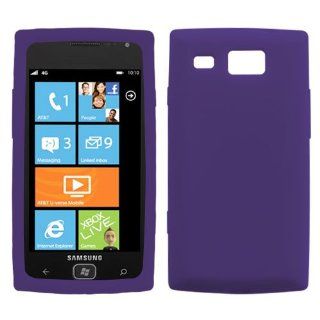 Asmyna SAMI677CASKSO030 Soft Durable Protective Case for SAMSUNG i677 (Focus Flash)    1 Pack   Retail Packaging   Dr Purple Cell Phones & Accessories
