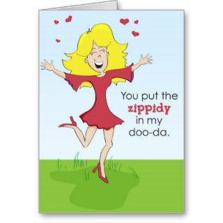 Funny love or Valentine's Day Greeting Card