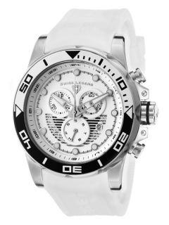 Mens Avalanche Style Chronograph Silicone Watch by Swiss Legend