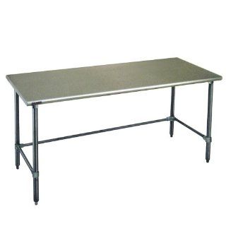 Eagle Group T3072GTEM 30" x 72" Open Base Stainless Steel Commercial Work Table Kitchen Products Kitchen & Dining