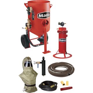 Marco Air-Blast Pot Package — 6.0 Cubic Ft., Model# 10POTACKAGE6NT2  Portable Abrasive Blasters