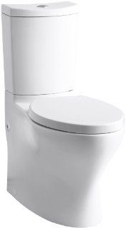 Kohler K 3723 0 Persuade Curv Comfort Height Two Piece Elongated Toilet, White (Toilet seat not included)   Toilet Kohler Dual Flush  