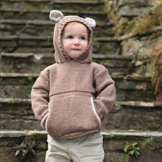 teddy bear hooded top by picaloulou