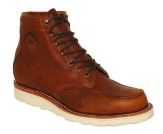 Justin Men's Moc Toe Boot Copper Caprice 681 (12D, Copper Caprice) Work Boots Shoes