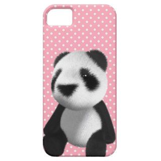 Cute 3d Panda Bear Sitting (editable) iPhone 5 Cover