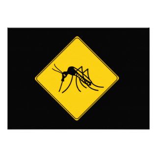 Road Sign Mosquito Announcement