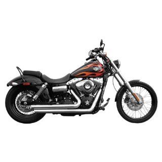 Rush Full Exhaust System, Crossover Series with Angle Tip for 1991 2005 Harley   1.75" Automotive