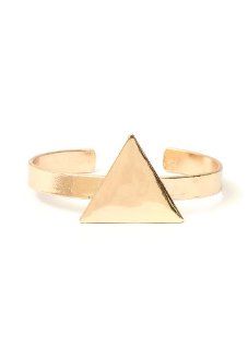 Triangle Torque Bracelet Gold Tone BA18 Geometric Wrist Cuff Bangle Fashion Jewelry Bracelet Iluminati Jewelry