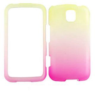 ACCESSORY HARD PROTECTOR CASE COVER FOR LG OPTIMUS M / OPTIMUS C MS 690 FROSTY PASTEL YELLOW WHITE PINK Cell Phones & Accessories
