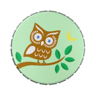 Cute Owl Jelly Belly Tin