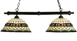 Roman Tiffany Stained Glass Kitchen Island Pendant Lighting Fixture 39 Inches L   Ceiling Pendant Fixtures  