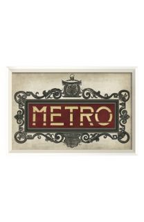 Spicher and Company 'Paris Metro' Vintage Look Street Sign Artwork