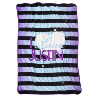 Justin Bieber Blanket   Purple