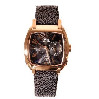 Oris Men's 695 7576 6084LS Frank Sinatra 18K Gold Worldtimer Limited Edition Black Dial Watch Watches