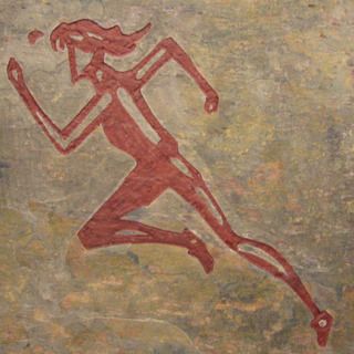 'The Runner' Art for the Runner/Athlete Wall Hanging Karmic Stone Original Art