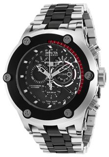 Invicta 15961  Watches,Mens Subaqua Chronograph Two Tone Steel Black Bezel Black Dial, Fashion Invicta Quartz Watches