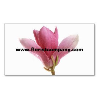 Pink magnolia business cards