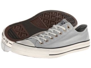 Converse Chuck Taylor All Star Washed Canvas Ox Lace up casual Shoes (Gray)