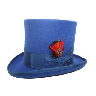 Ferrecci Mens Royal Blue Top Hat
