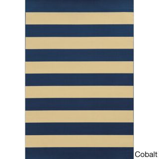 Indoor/ Outdoor Stripe Polypropylene Rug (19 X 39)