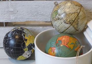 hanging globe decoration by rose hill boutique