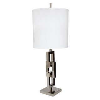 Lazy Susan 225062 Chain Link Table Lamp with White Shade   Bedside Lamps
