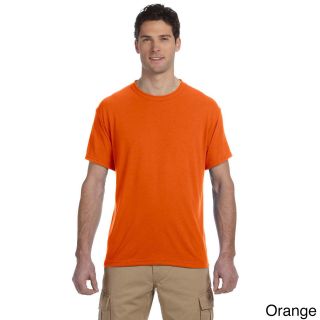 Jerzees Mens Basic Crew Neck T shirt Orange Size XXL