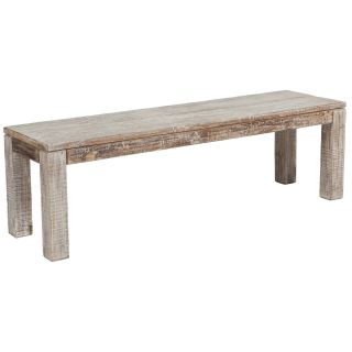 Catalina 47 inch Lime Wash Finished Bench