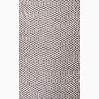 Hand made Gray/ Ivory Wool Eco friendly Rug (5x8)