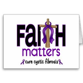 Cystic Fibrosis Faith Matters Cross 1 Cards