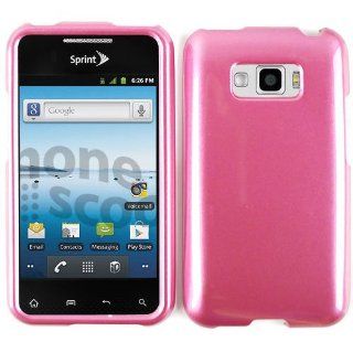 Cell Phone Snap on Case Cover For Lg Optimus Elite / Optimus M+ Ls 696    Hard Finish Solid Color Cell Phones & Accessories