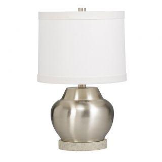 Transitional 1 light Brushed Nickel Table Lamp