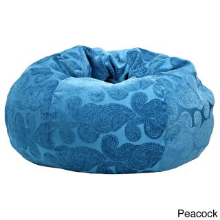 Gold Medal Extra Large Morocco Patterned Bean Bag Blue Size Extra Large