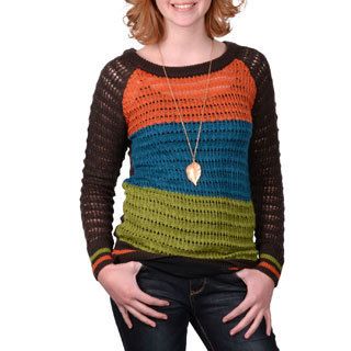 Journee Collection Juniors Banded Knit Sweater