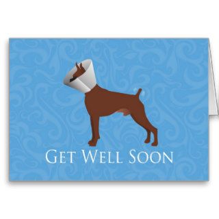 Get Well Soon   Boxer Male Card