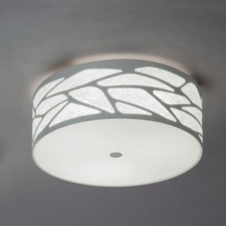 Studio Italia Design Grace Cylinder Ceiling Fixture with Custom Fabric Diffus