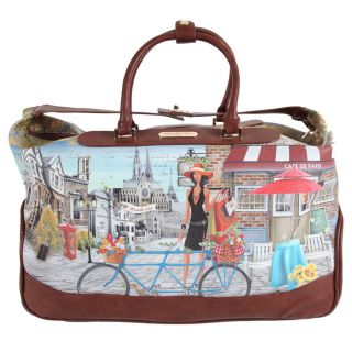Nicole Lee Teresa Rolling Duffel With Laptop Compartment Special Print Edition