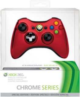 Xbox 360 Chrome Wireless Controller Red      Games Accessories