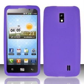 Purple Silicon Case for LG LG Revolution 2 VS920 Cell Phones & Accessories