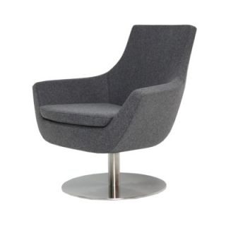 sohoConcept Rebecca Chair 150 REBBASERND Color Dark Grey, Fabric Organic Wo