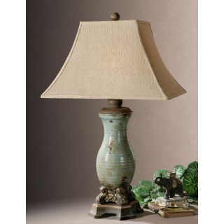 Andelle Light Blue Ceramic/ Metal Table Lamp